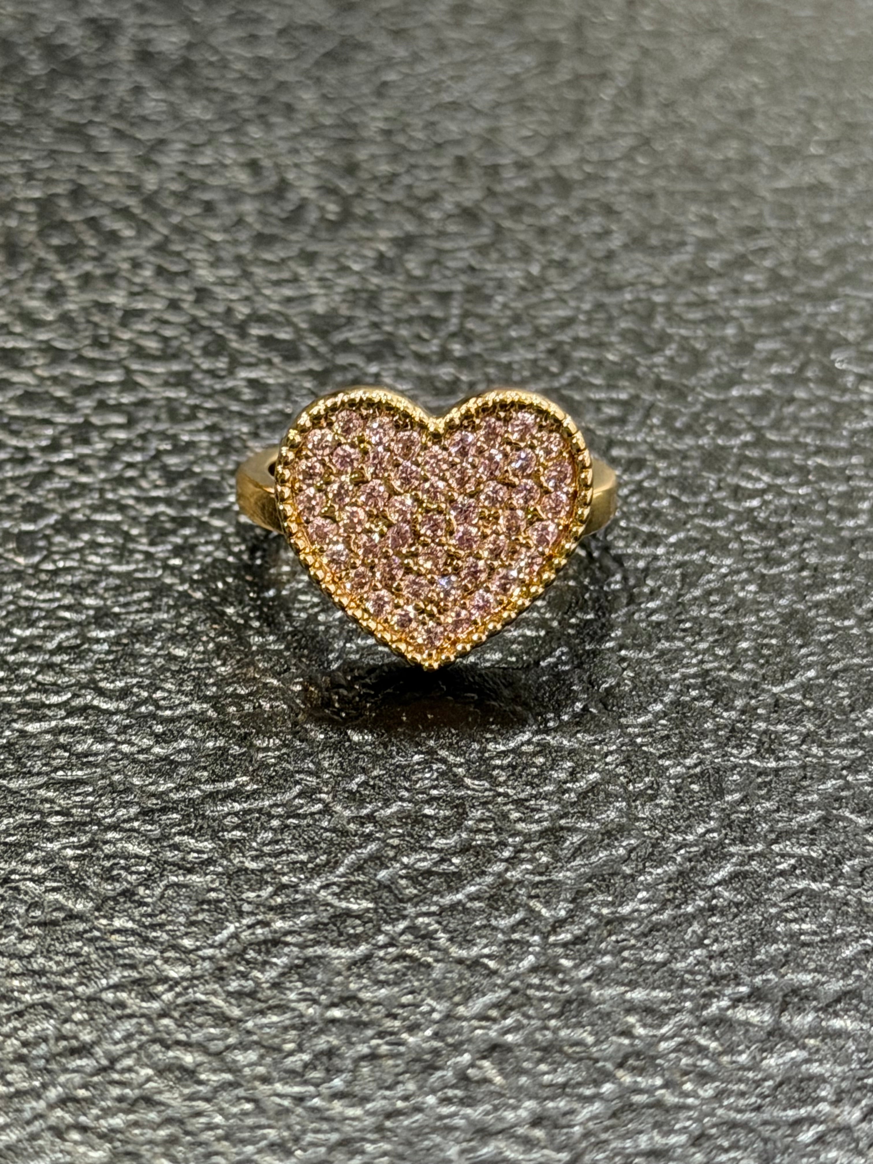 Pink Heart Ring
