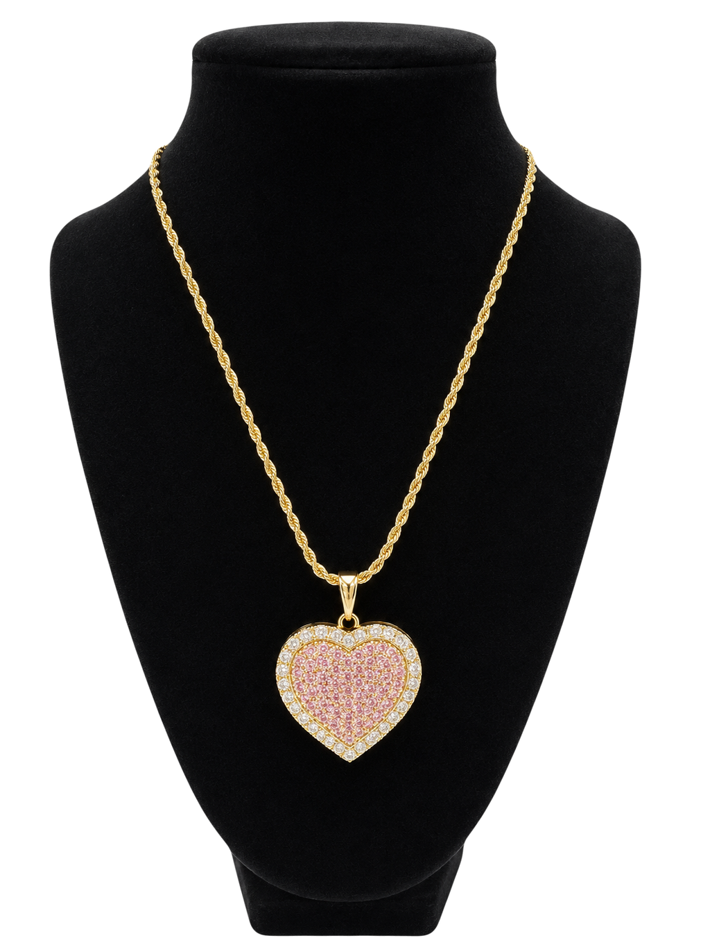 Big Heart pink necklace