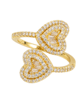 Adjustable Diamond heart Ring