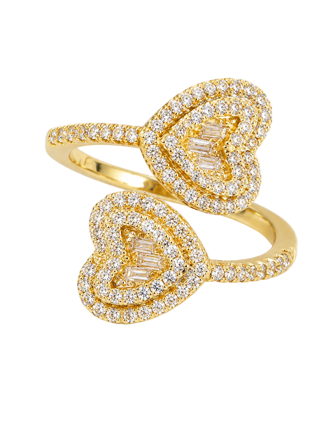 Adjustable Diamond heart Ring