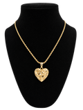 Heart nugget necklace
